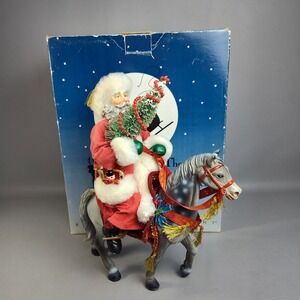 Vintage Possible Dreams Clothtique The Magic of Christmas Santa On Horse 1991